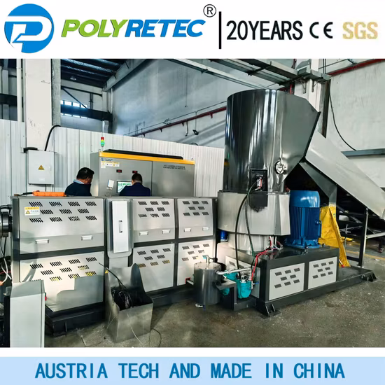 Waste Consumer Plastic Hdldpe PP Bottles Films Woven Bags Recycling Washing Machine