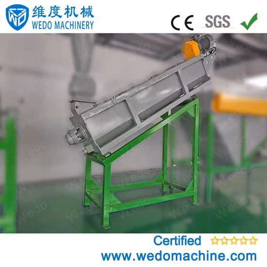 Fiocchi di bottiglia in plastica HDPE per animali domestici di alta qualità professionale Borsa tessuta in PP LLDPE Pellicola agricola Frantumazione Lavaggio Pellettizzazione Macchina per il riciclaggio di bottiglie in plastica per animali domestici