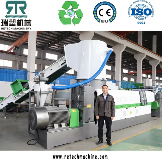 Pellicola di plastica PE/PP/HDPE/LDPE/LLDPE/BOPP/Sacchetto/Sacchetto tessuto/Non tessuto/Fibra/Impianto di granulazione/Linea di granulazione/Riciclaggio di agglomerazioni/Macchina di pellettizzazione compatta